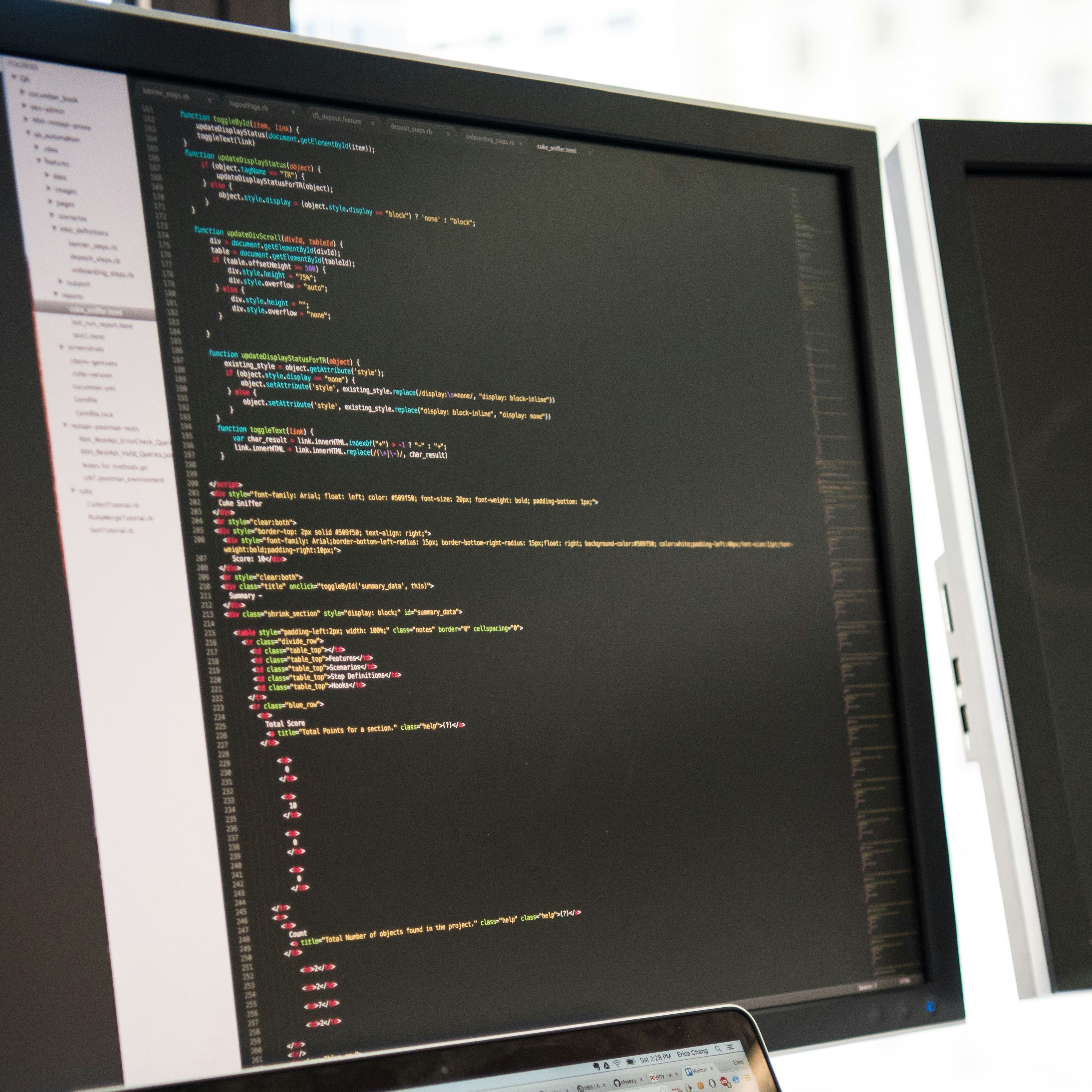 stock photo of a person programming